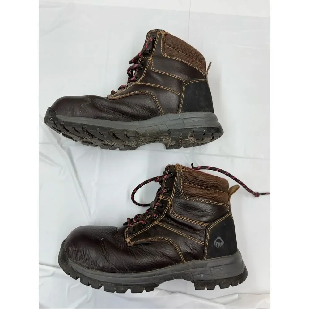 Wolverine Women’s Piper Waterproof Composite Toe Brown Work Boot Size 7